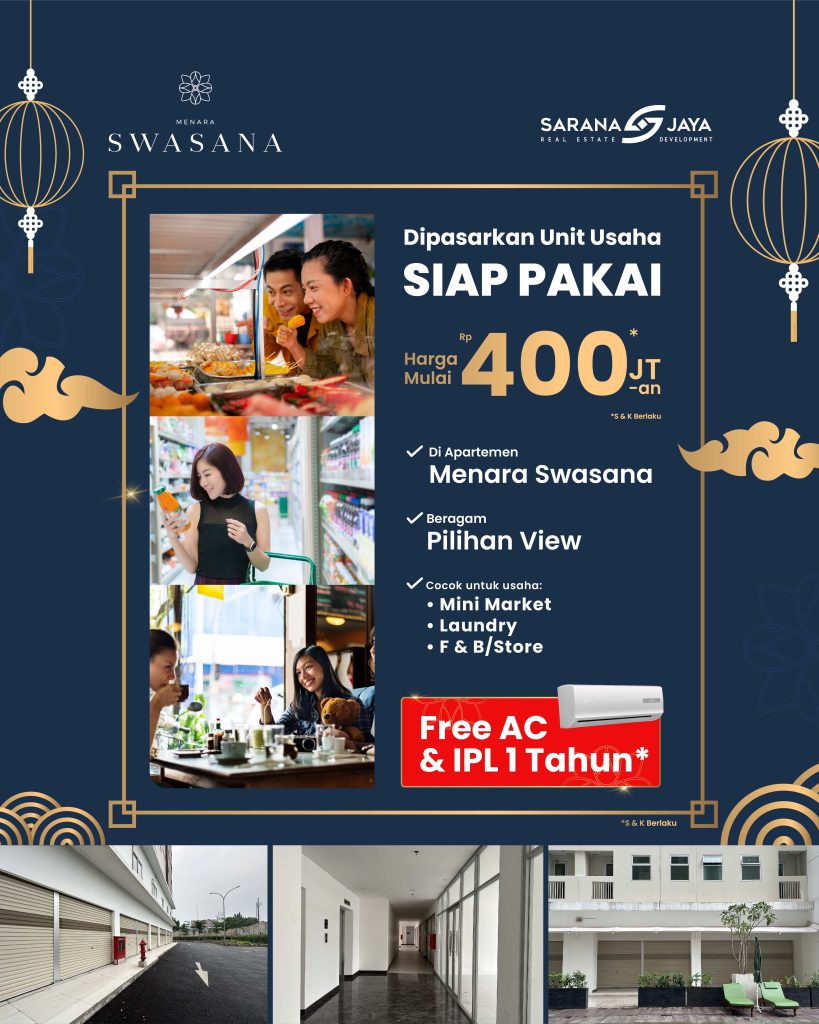 Promo Ruko Apartemen Komersial Jakarta Menara Swasana