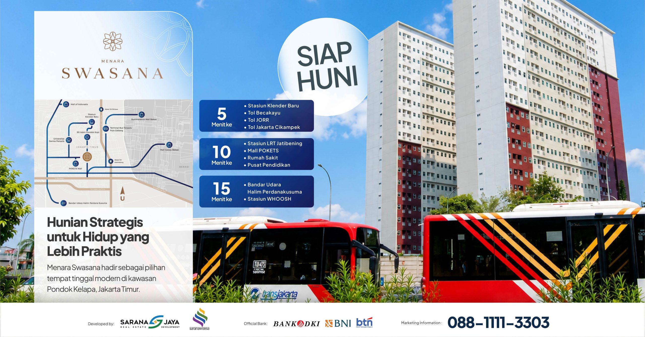 Apartemen Jakarta Timur Menara Swasana