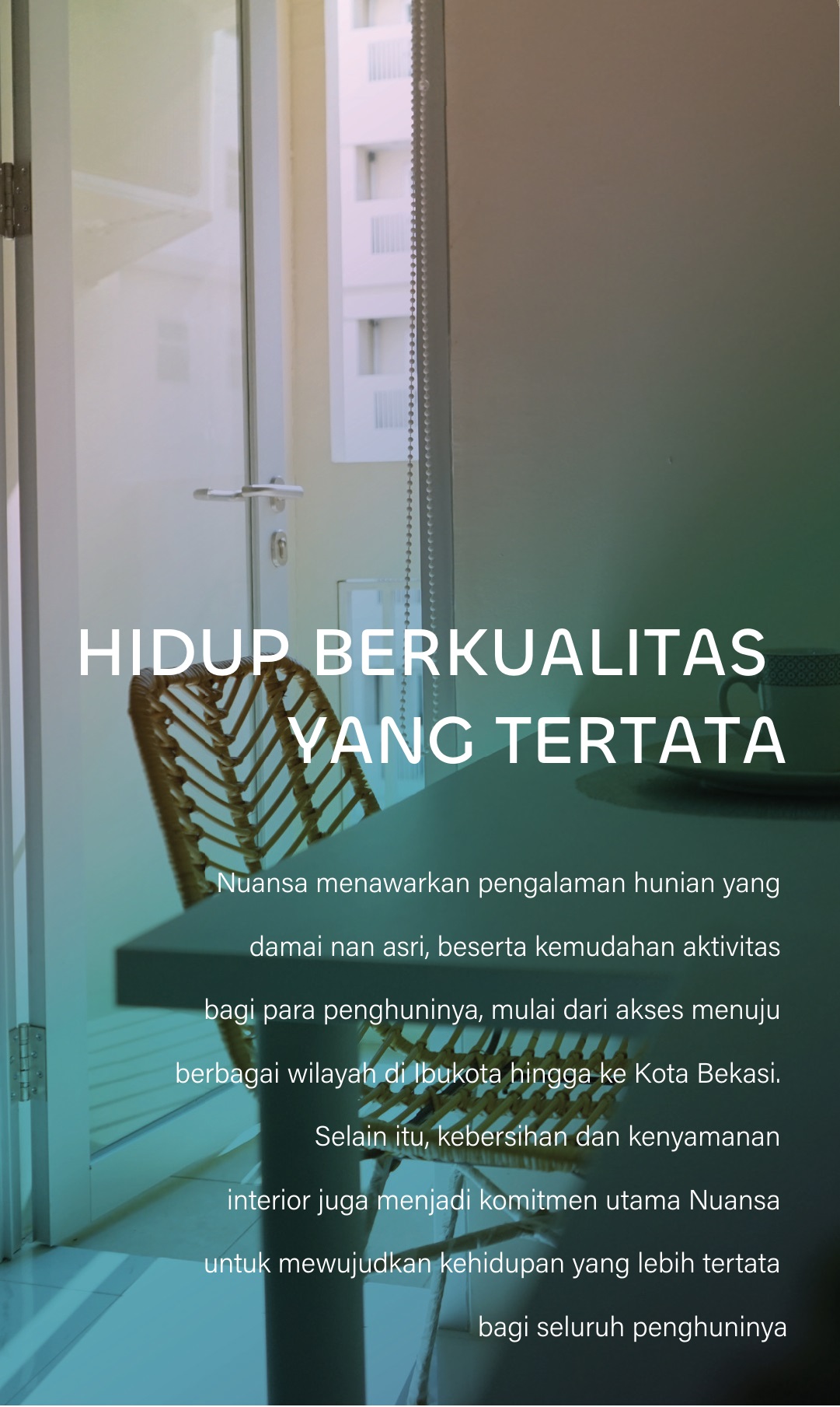 Hidup berkualitas yang tertata di Apartemen Jakarta Timur Menara Swasana