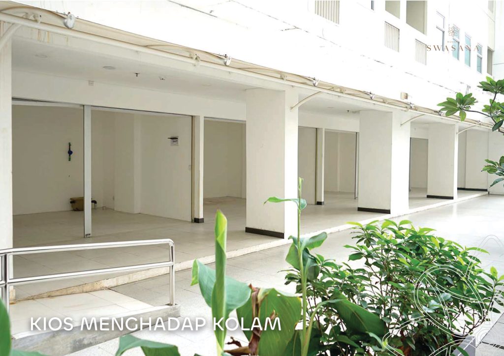 kios ruko apartemen jakarta timur menara swasana mengahadap kolam renang