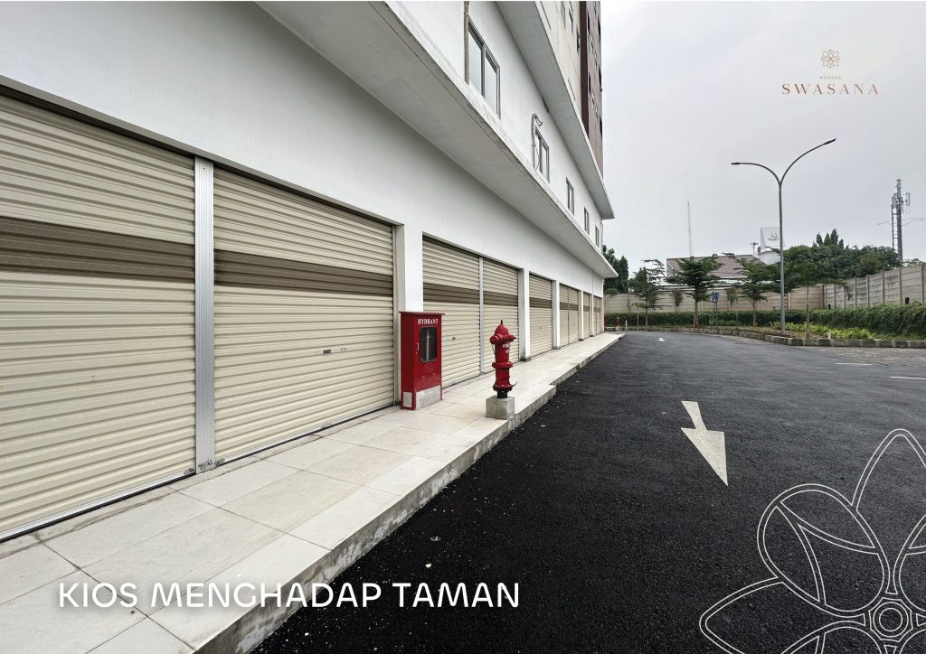 kios ruko apartemen jakarta timur menara swasana mengahadap taman